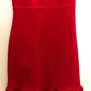 spoonful of sass red bodycon mini dress